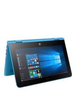 Hp Stream X360 11-Aa000Na Intel Celeron, 2Gb Ram, 32Gb Storage, 11.6 Inch Touch Screen 2-In-1 Laptop With 12 Months Office 365 Personal And 1Tb Microsoft Onedrive Cloud Storage - Blue - Laptop With Mc